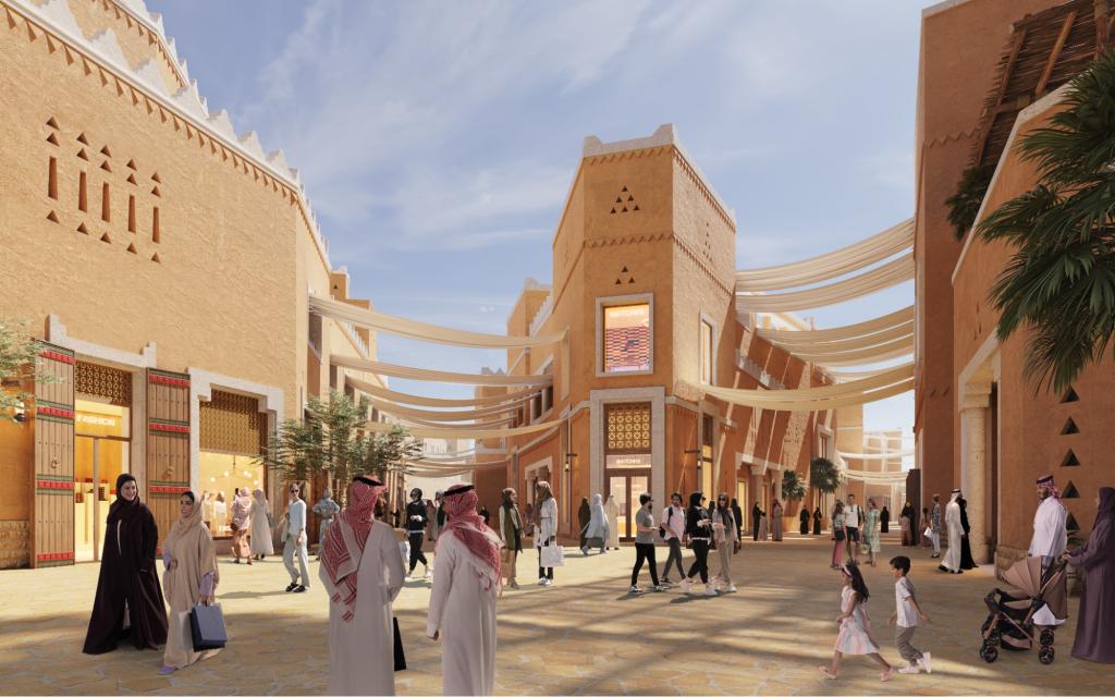 Traditional Najdi mud-brick architecture at the historic Diriyah heritage village